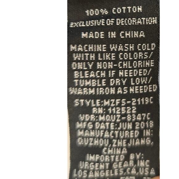 Micros Los Angeles Blue Chambray Pineapple Tropical Print Shirt Pocket Large - Picture 8 of 8